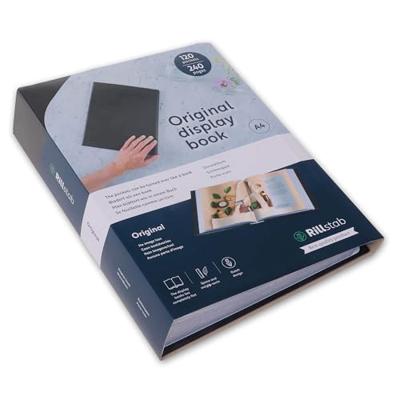 Rillstab showalbum A4 120 tassen, zwart Rillstab showalbum A4 120 tassen, zwart