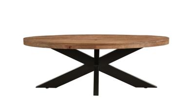 Livingfurn Ovale Salontafel 'Sturdy' Mangohout, 130 x 70cm Livingfurn Ovale Salontafel 'Sturdy' Mangohout, 130 x 70cm