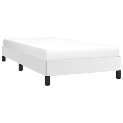 Bedframe kunstleer wit 90x190 cm