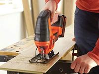 BLACK+DECKER BDCJS18E1 18V 2.5Ah Pendeldecoupeerzaag | 1x 18V 2.5Ah accu + 1A Lader | 1x Zaagblad - BDCJS18E1-QW - thumbnail