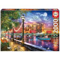 EDUCA - Puzzel - 2000 Londen bij zonsondergang - thumbnail