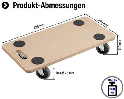 Metafranc Meubelroller 590X290 Mdf/Tpe 200K - WU0821300