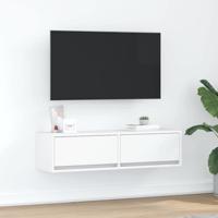 TV-kast met lade Wit 100 x 31 x 25,5 cm Bewerkt hout - thumbnail