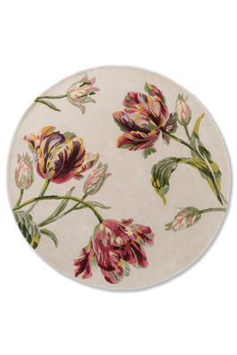 Laura Ashley - Gosford-Cranberry Round 81300 - 150 rond Vloerkleed Laura Ashley - Gosford-Cranberry Round 81300 - 150 rond Vloerkleed