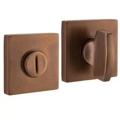 Artitec WC garnituur 5-8mm Piatto /Bauhaus verdekt messing antiek brons