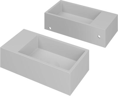 Saqu Carpo Fontein 36x18x9 cm Mat Wit