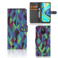 Xiaomi Redmi Note 9 Pro | Note 9S | Book Case | Abstract Green Blue - thumbnail