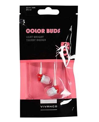Vivanco SR 3 RED In Ear oordopjes Kabel Wit, Rood