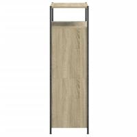 Schoenenkast 60x34x112 cm bewerkt hout sonoma eikenkleurig - thumbnail