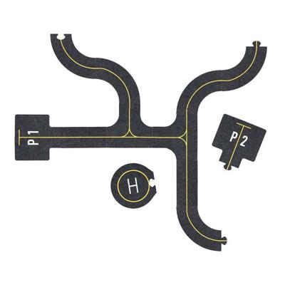 Goki speelset wegdelen vliegveld met accessoires - 26dlg.