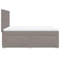 Boxspring met matras stof taupe 140x190 cm - thumbnail