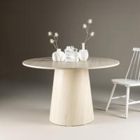 Nohr Ronde Eettafel 'Mikeisha' 120cm, kleur Whitewash - thumbnail