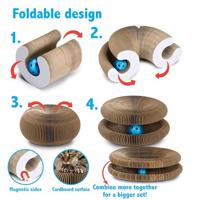 Krabbord voor katten 3-delig - thumbnail