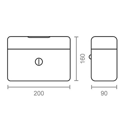 Kluis Micel CFC09 M13395 20 x 16 x 9 cm Rood Staal
