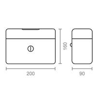 Kluis Micel CFC09 M13395 20 x 16 x 9 cm Rood Staal - thumbnail