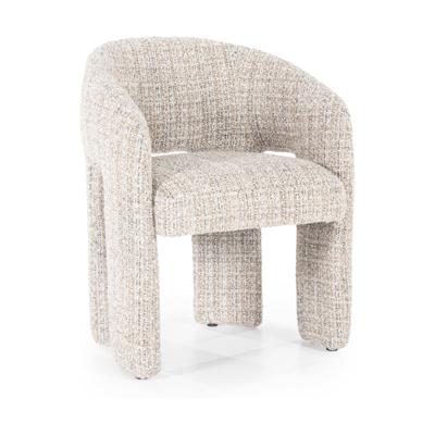 Eleonora Eetkamerstoel 'Hamilton' Grove Bouclé, kleur Taupe