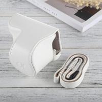 Full Body camera PU lederen draagtas met riem voor Sony A5100/A5000/NEX-3N (16-50mm/40.5 mm lens) (wit) - thumbnail