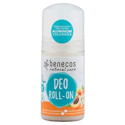 Benecos Deodorant roll on abrikoos & vlierbes (50 ml)