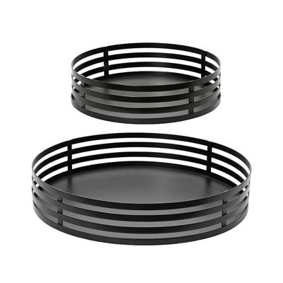 Set van trays Decoris Zwart (2 Stuks) Set van trays Decoris Zwart (2 Stuks)