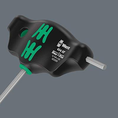Wera 454 Imperial HF Inbusschroevendraaier Sleutelbreedte (inch): 1/8 inch Koplengte: 150 mm Afmeting, lengte: 150 mm