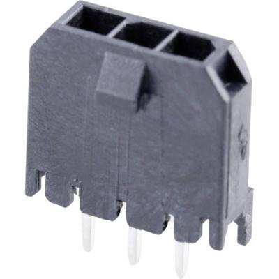 Molex 436500327 Male header, inbouw (standaard) Totaal aantal polen: 3 Rastermaat: 3 mm Inhoud: 1 stuk(s) Tray