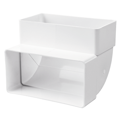 Verticale bocht 90° - 120x60mm Verticale bocht 90° - 120x60mm