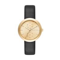 Horlogeband Michael Kors MK2574 / GARNER Leder Zwart 18mm - thumbnail