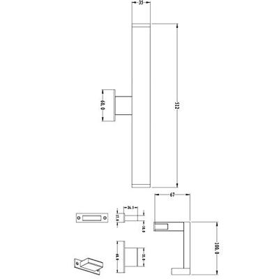 Deko Light Spiegel Line II Spiegellamp LED LED vast ingebouwd 12 W Energielabel: G (A - G) Warmwit Zilver Deko Light Spiegel Line II Spiegellamp LED LED vast ingebouwd 12 W Energielabel: G (A - G) Warmwit Zilver