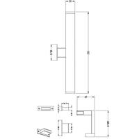 Deko Light Spiegel Line II Spiegellamp LED LED vast ingebouwd 12 W Energielabel: G (A - G) Warmwit Zilver - thumbnail
