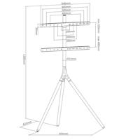 My Wall HT 22 L TV-voet In hoogte verstelbaar 81,3 cm (32) - 190,5 cm (75) Vloerstandaard, Draaibaar, In hoogte verstelbaar, Staand - thumbnail