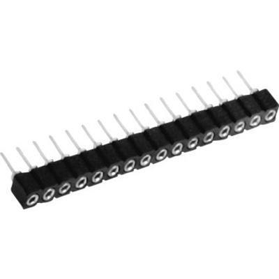 TRU COMPONENTS Female header (precisie) Aantal rijen: 1 Aantal polen per rij: 40 TC-0514-040-1-50-00-6 1 stuk(s)
