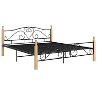 vidaXL Bedframe metaal zwart 180x200 cm - thumbnail