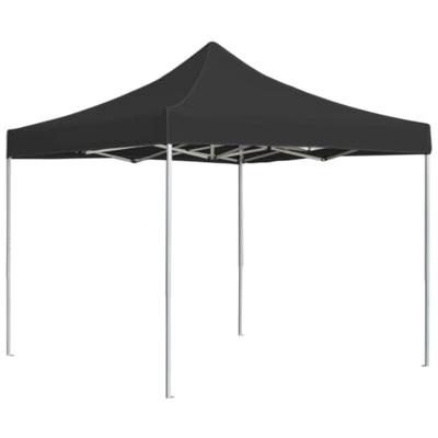 Partytent professioneel inklapbaar 2x2 m aluminium antraciet