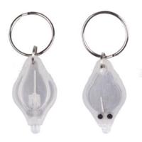2 PC'S Mini Pocket sleutelhanger zaklamp Micro LED squeeze licht Outdoor Camping ultra heldere noodsleutel ring licht toorts lamp (wit) - thumbnail