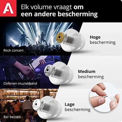 Alpine MusicSafe Pro gehoorbescherming oordoppen transparant Alpine MusicSafe Pro gehoorbescherming oordoppen transparant