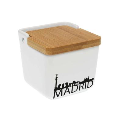 Peper- en Zoutvat Versa Madrid Keramisch 8,8 x 8,5 x 8,8 cm