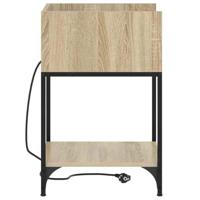 Nachtkastje 2 pcs Sonoma eiken 40 x 40 x 61 cm Bewerkt hout - thumbnail