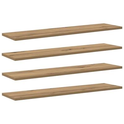 Boekenplank Bord 4 pcs Bruin 100 x 40 x 1.5cm Spaanplaat