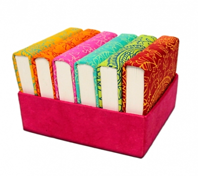 Notitieboekje SET in handgemaakt doosje - 8x10 - Papier - S Notitieboekje SET in handgemaakt doosje - 8x10 - Papier - S