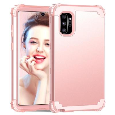 PC + silicone driedelige anti-drop beschermhoes voor Galaxy Note10 + (Rose Gold) PC + silicone driedelige anti-drop beschermhoes voor Galaxy Note10 + (Rose Gold)