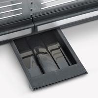 Severin PG 8564 Tafelgrill Tafel Kabelgebonden, Traploze temperatuurregeling Zwart/zilver - thumbnail