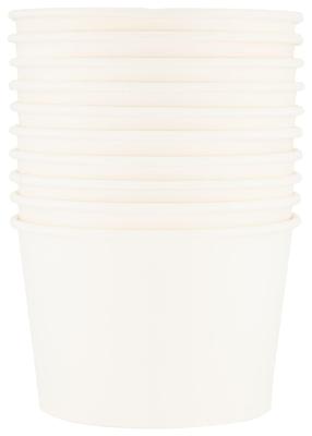 HEMA Papieren bakjes 550ml wit - 10 stuks