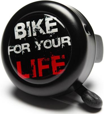 REICH fietsbel "bike for your life" bell bike for your life black