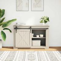 VidaXL Ophangset voor schuifdeur 91 cm koolstofstaal - thumbnail