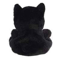 Palm Pals Zwarte kat knuffeltje - 13 cm - thumbnail