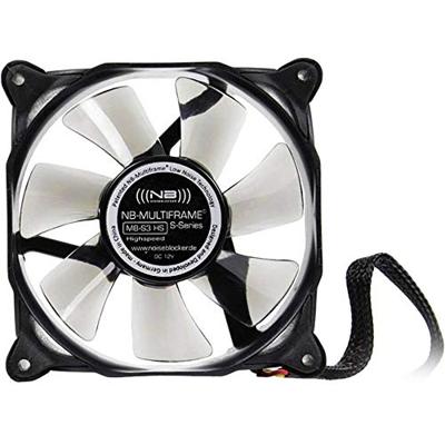 NoiseBlocker Multiframe M8-S3 PC-ventilator Zwart, Grijs (transparant) (b x h x d) 80 x 80 x 25 mm