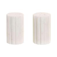 Peper- en Zoutvat Home ESPRIT Wit Stads 4,5 x 4,5 x 8 cm - thumbnail