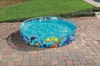 Bestway Stijve Kinderzwembad PVC Marine 183x38 cm +2 Jaar Tuin 55030 - thumbnail