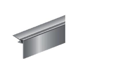 Ellen opbouw tochtprofiel - ANB 16 - 2300 mm - geanodiseerd aluinium