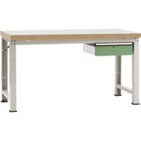 Manuflex WP5407.6011 Compleet werkbank reden PROFI standaard met kunststof plaat, bxdxh = 1500 x 700 x 840 mm - thumbnail